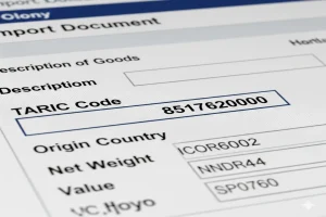 consulta de código taric en sistema