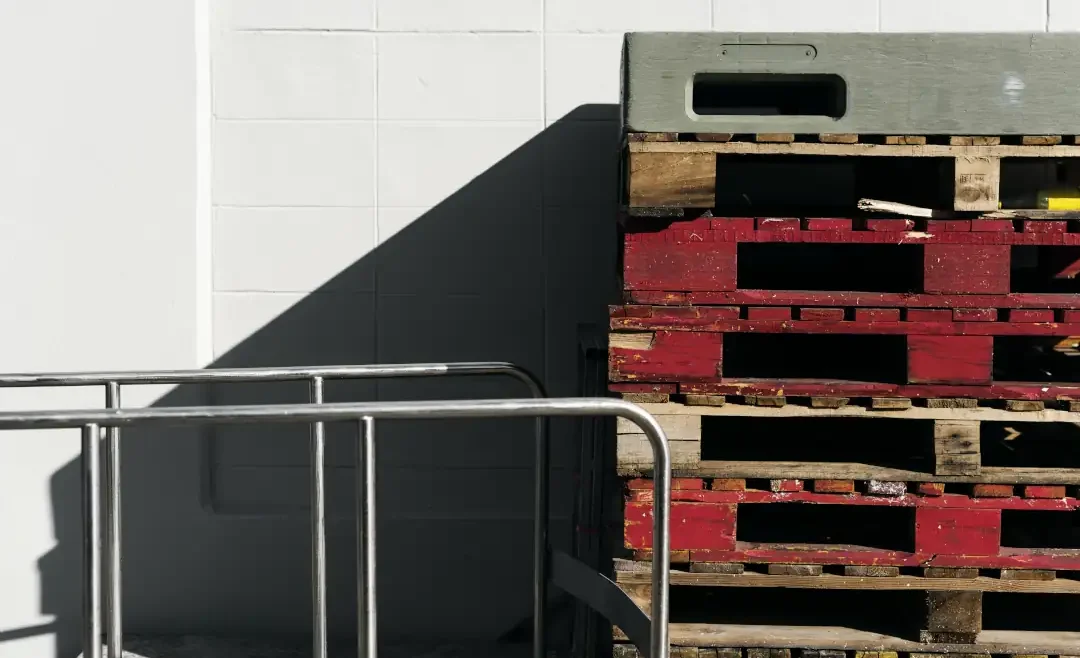 imagen de palets apilados